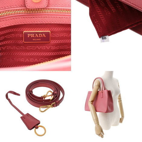 PRADA bag pink Saffiano handbag - Picture 12 of 12